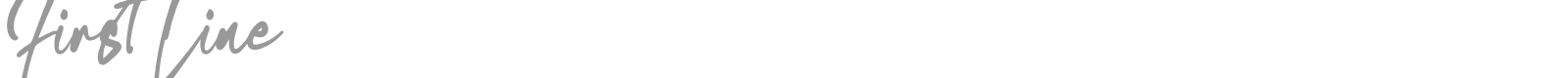 First Line font preview